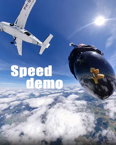 Speedskydiving demo
